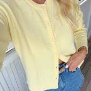 Show Me Your Mumu Butter Yellow Cardigan